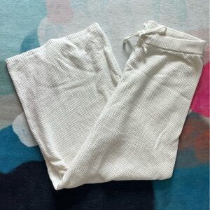 Urban Outfitters White Wide Leg Knitted Pants